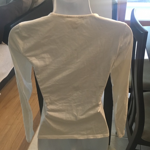 Y2K Michael Kors sexy top cream/white will fit a sz S plenty stretch - Picture 3 of 3